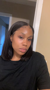 Straight Lace Frontal Bob Wig